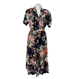 VTG  Carol Anderson California Floral Dress